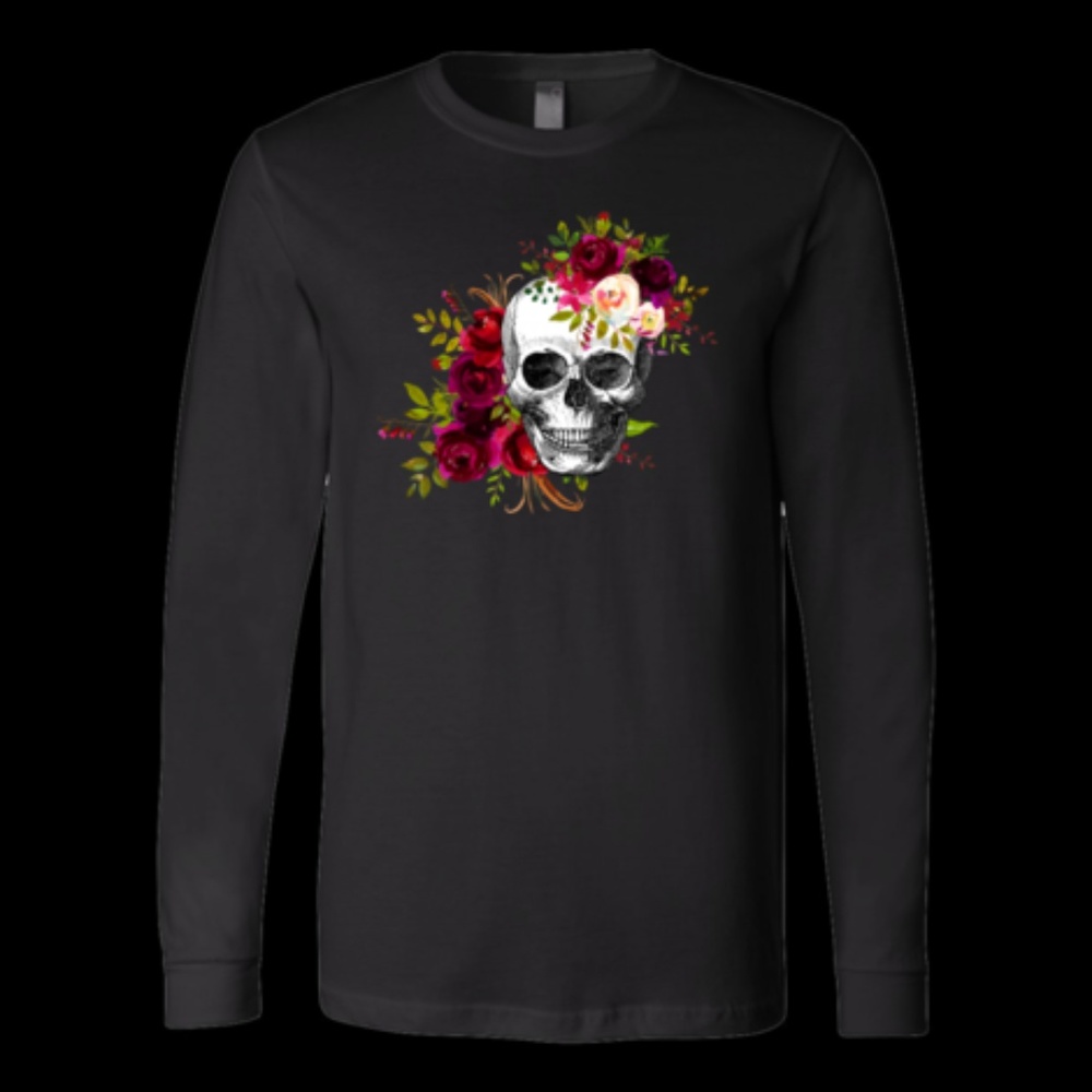 Floral Skull Long Sleeve